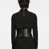 Zagreus Men's Punk Techwear Corset in Black