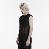Effigy Men's Gothic Vest Top in Black