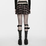 Harrow Plaid Pleated Mini Skirt