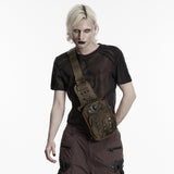 Laudanum Adjustable Punk Backpack in Coffee