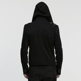 Ungula Gothic Knit Hooded Zipped Jacket Men's