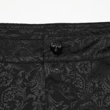 Tamerlane Men's Gothic Dark Pattern Pants in Black