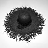 Wolfsbane Frayed Straw Hat