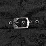 Israfel Men's Gothic Elfin Waistcoat in Black & Blue