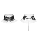 Vesper Cross Lace Choker