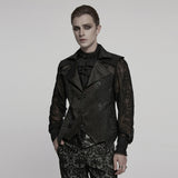 Tantalus Victorian Gothic Brocade Satin Waistcoat Men's