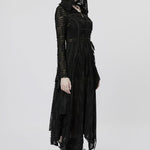 Neon Nightfall Distressed Coat - PunkRave