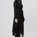 Neon Nightfall Distressed Coat - PunkRave