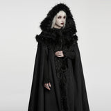 Requiem Faux Fur Trimmed Cloak