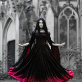 Elvira Gradient Ball Gown worn by @alpravena, red gradient skirt