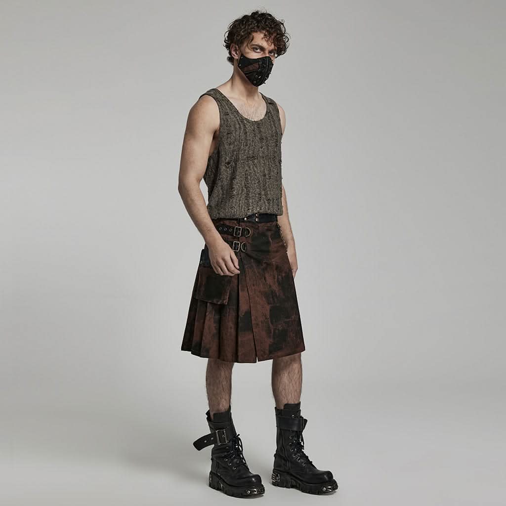Oblivion Tank Top (Brown) - PunkRave