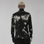 Mephistopheles Studded Turtleneck (Black and White) - PunkRave