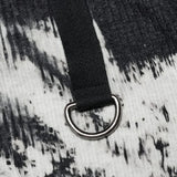 Mephistopheles Studded Turtleneck (Black and White) - PunkRave