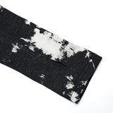 Mephistopheles Studded Turtleneck (Black and White) - PunkRave
