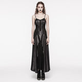 Eremitic PU Slip Dress - PunkRave