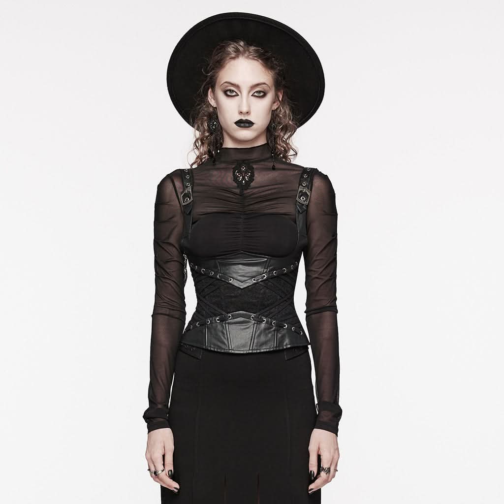 Gothenburg PU Corset - PunkRave