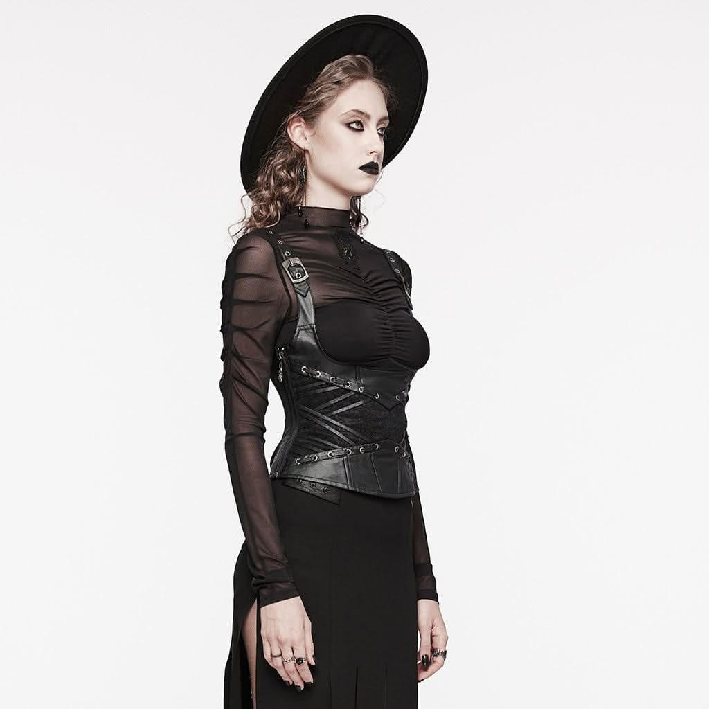 Gothenburg PU Corset - PunkRave