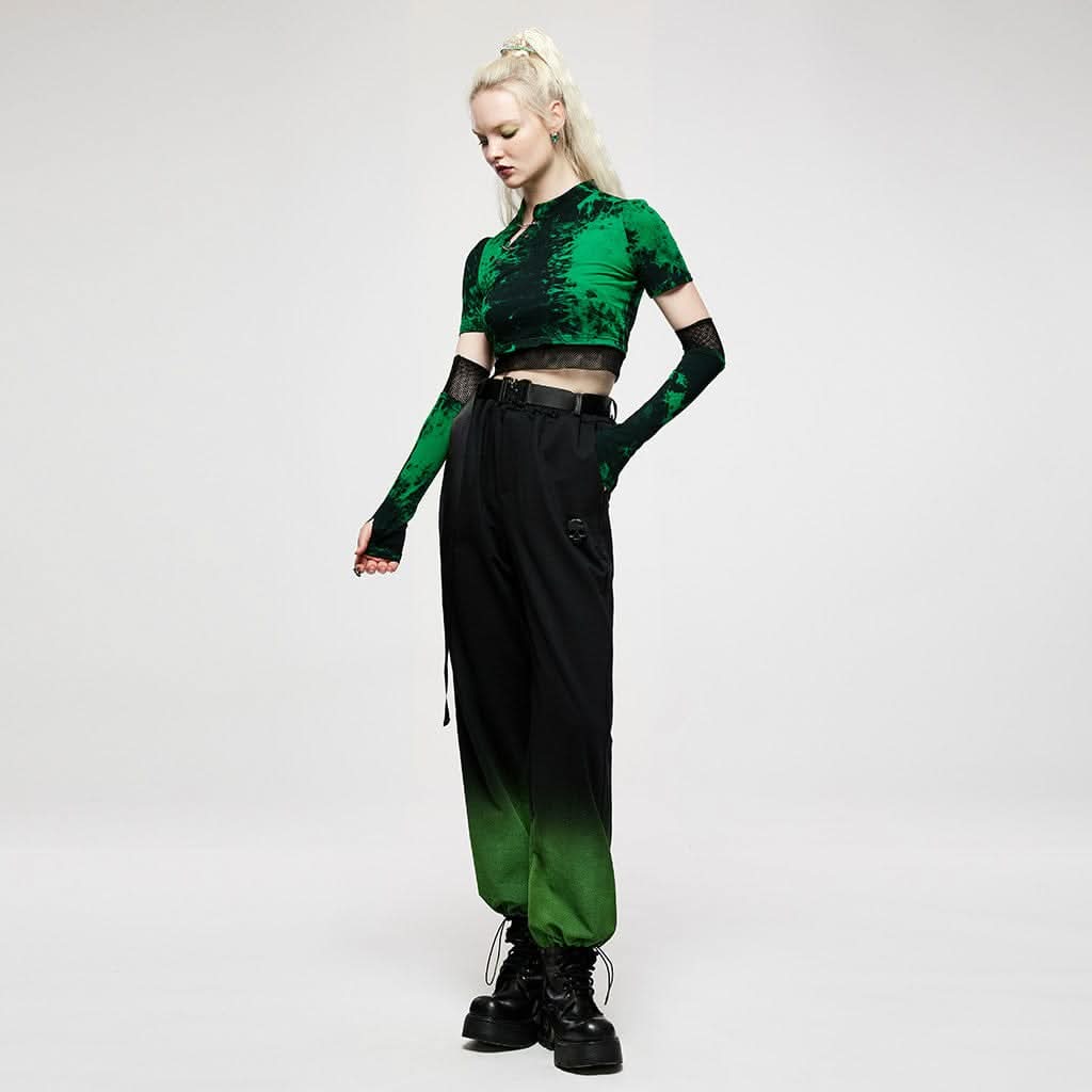 Jasmine Tie-Dyed Crop Top - PunkRave