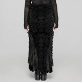 Vehemence Velvet Skirt - PunkRave
