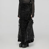 Vehemence Velvet Skirt - PunkRave