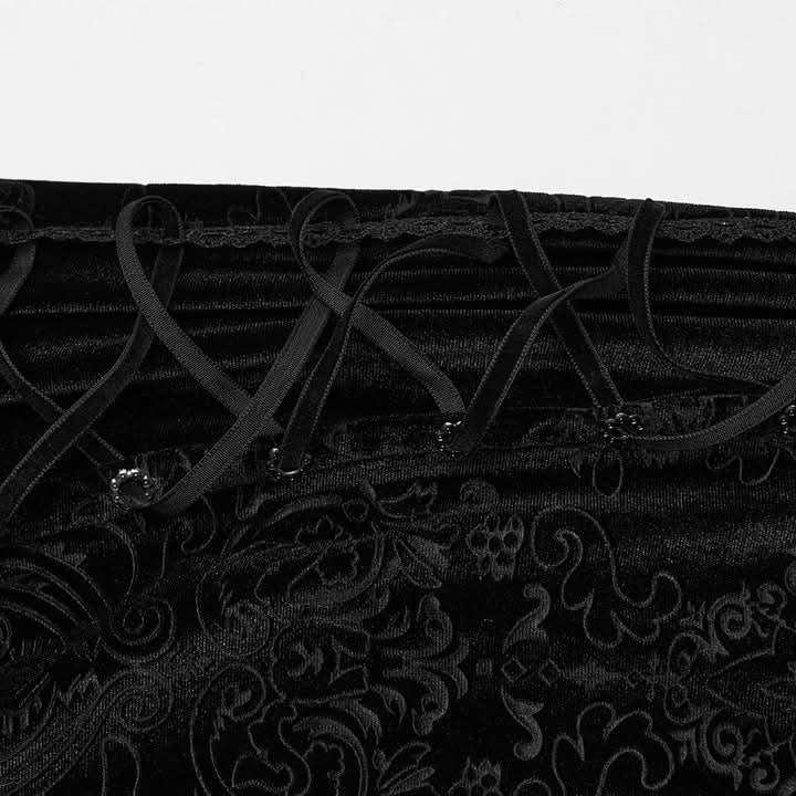 Vehemence Velvet Skirt - PunkRave