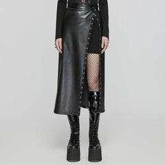 Hexmor Faux Leather Skirt