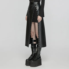 Hexmor Faux Leather Skirt