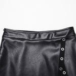 Hexmor Faux Leather Skirt - PunkRave