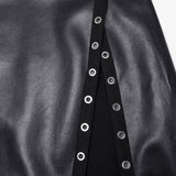 Hexmor Faux Leather Skirt - PunkRave