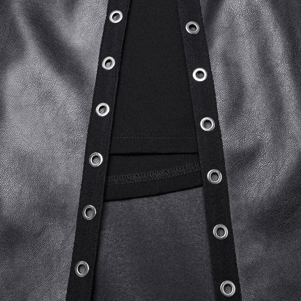 Hexmor Faux Leather Skirt - PunkRave