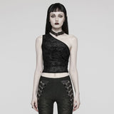 Oracle Printed Top (Black) - PunkRave