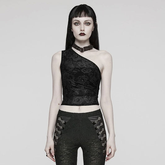 Oracle Printed Top (Black) - PunkRave
