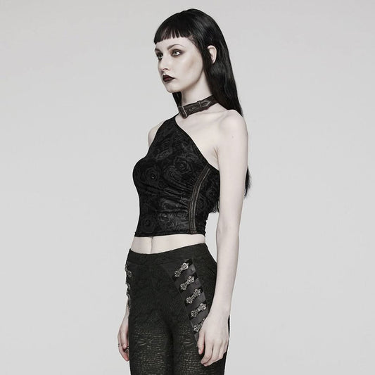 Oracle Printed Top (Black) - PunkRave