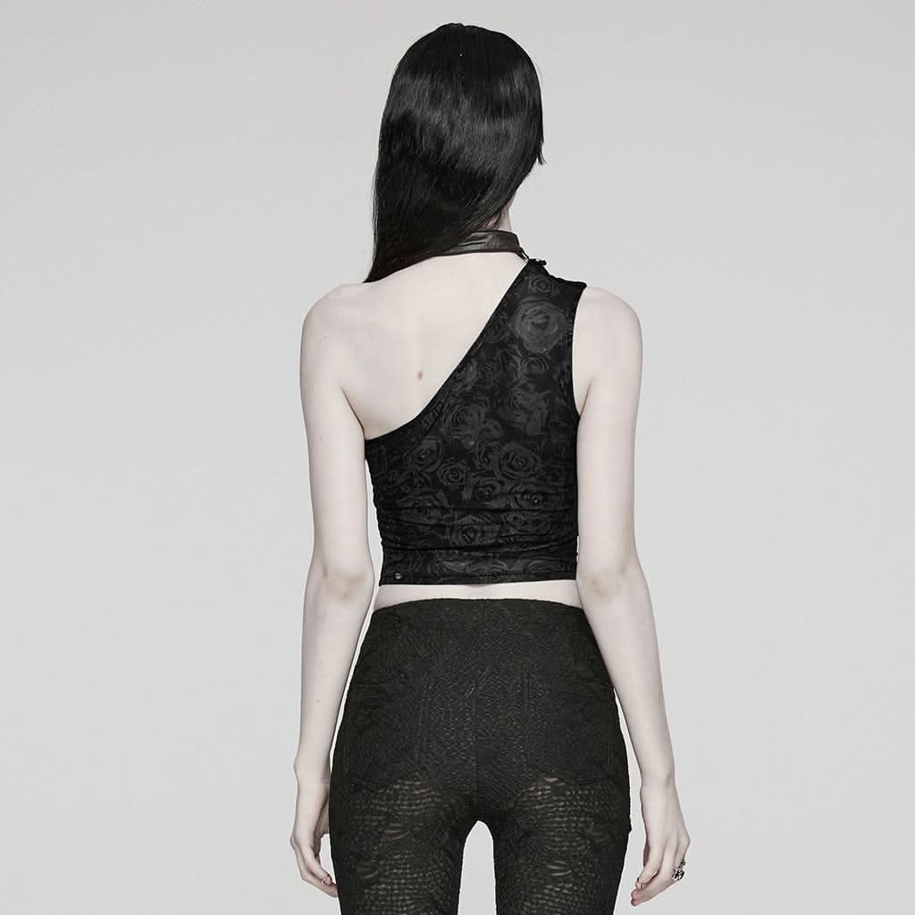 Oracle Printed Top (Black) - PunkRave